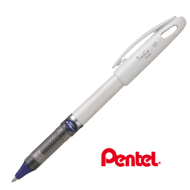 Roller con cappuccio energel tradio blu 0.7mm fusto bianco pentel