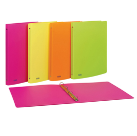 Raccoglitore europa 4010 ppl22x30mm 4r dorso 15 colori assortiti neon favorit