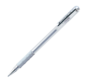 Roller gel hybrid grip 0,8mm metallic k118 argento pentel