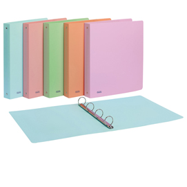 Raccoglitore ppl pstel arancio 22x30mm 4r dorso 30 favorit