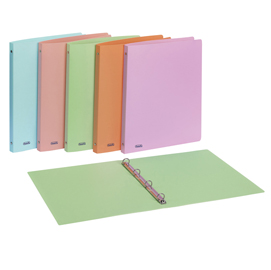 Raccoglitore ppl pstel arancio 22x30mm 4r dorso 15 favorit