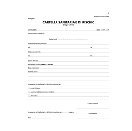 Registro cartella sanitaria - rischio 34pag. Numerate 31x24,5cm sem004600 semper