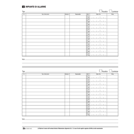 Registro sicurezza e controlli prevenzione incendi 48pag. Sem001400 semper
