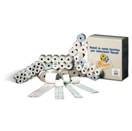 Rotolo bilancia in carta termica adesiva bpa free 57mm x 38mt foro 25mm