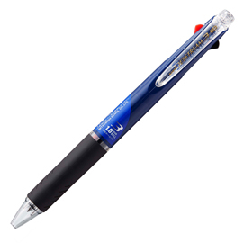 Roller jetstream sxe3 1.0mm 3 colori (ro/ne/blu) fusto blu uni mitsubishi