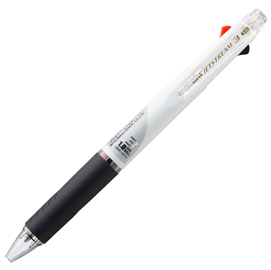 Roller jetstream sxe3 1.0mm 3 colori (ro/ne/blu) fusto bianco uni mitsubishi