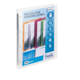 Trasparente Favorit 100460714 Raccoglitore Lumina Personalizzabile 4 Anelli Tondi Diametro 30mm Formato Interno 22X30 cm Trasparente Favorit 100460714 Raccoglitore Lumina Personalizzabile 4 Anelli Tondi Diametro 30mm Formato Interno 22X30 cm