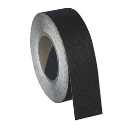 Rotolo antiscivolo - impermeabile - 100 mm x 18,3 m - nero - cartelli segnalatori