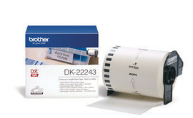 Rotolo etichetta continua 102mmx30,48mt nero/bianco
