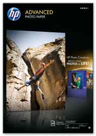 Risma 20 fg carta fotografica hp advanced lucida 250 g/m² a3/297x420mm