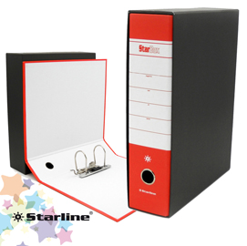 Registratore starbox f.to protocollo dorso 8cm rosso starline