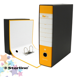 Registratore starbox f.to protocollo dorso 8cm giallo starline/sfuso
