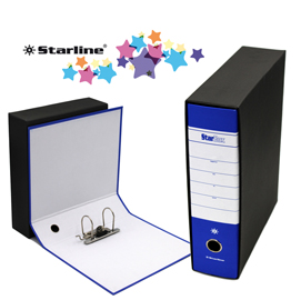 Registratore starbox f.to commerciale dorso 8cm blu starline
