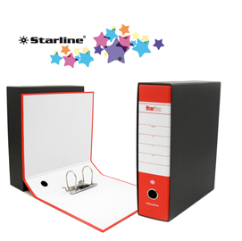 Registratore starbox f.to commerciale dorso 8cm rosso starline