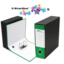Registratore starbox f.to commerciale dorso 8cm verde starline
