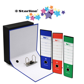 Registratore starbox f.to protocollo dorso 5cm assortiti starline