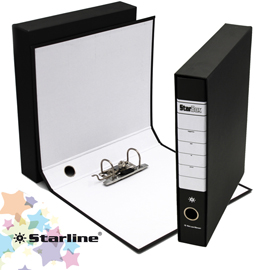 Registratore starbox f.to protocollo dorso 5cm nero starline