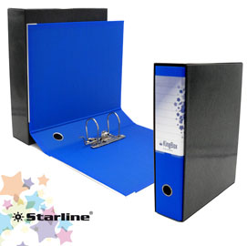 Registratore kingbox f.to protocollo dorso 8cm blu starline