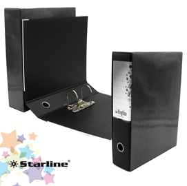 Registratore kingbox f.to protocollo dorso 8cm nero starline