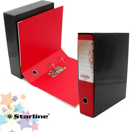 Registratore kingbox f.to protocollo dorso 8cm rosso starline