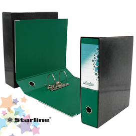 Registratore kingbox f.to protocollo dorso 8cm verde starline
