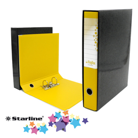 Registratore kingbox f.to protocollo dorso 5cm giallo starline