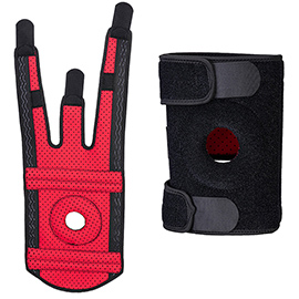 Supporto per ginocchio a rotula aperta - taglia unica - nero - portwest