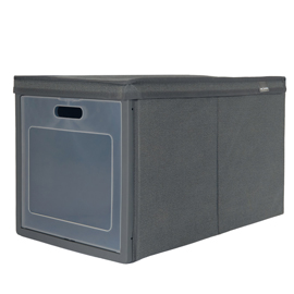 Scatola ideabox - pieghevole - 30 x 50 x 30 cm - grigio - perfetto