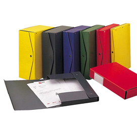 Scatola archivio project 10 giallo 25x35cm dorso 10cm king mec