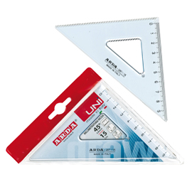 Squadra uni arda 45° 15cm