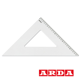 Squadra profil alluminio 45° 35cm arda