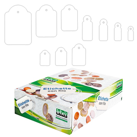 Scatola 500 etichette con filo a391 28x43mm