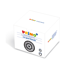 Scatola 100 gessetti tondi bianco primo