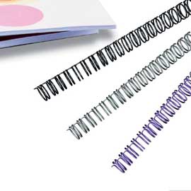 Scatola 100 dorsi metallo 6,3mm bianco 34 anelli passo 3:1