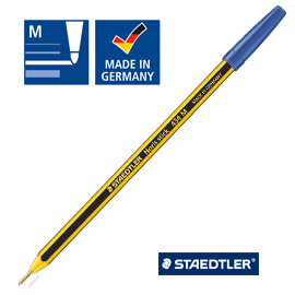 Scatola 20 penna a sfera 434 noris stick blu 1,0mm staedtler