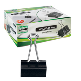 Scatola 12 double clips 41mm art.510/1