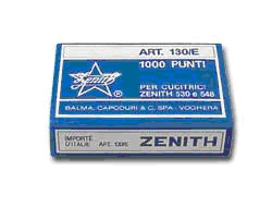 Scatola 1000 punti zenith 130/e s100 (6/4) in acciaio naturale