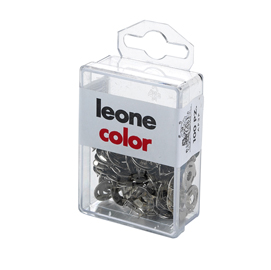 Scatola 100 puntine 3 punte temperate e nichelate leone color