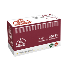 Scatola da 2000 punti 35/19 19mm rame ro-ma x romabox