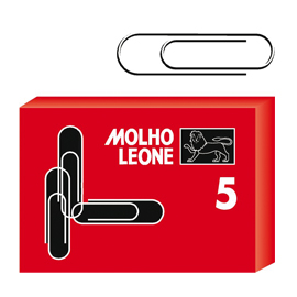 Scatola 100 fermagli n.5 mm50 zincati leone