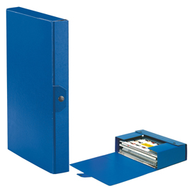 Scatola progetto c24 25x35cm dorso 4 blu esselte