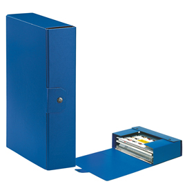 Scatola progetto c28 25x35cm dorso 8 blu esselte