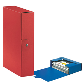 Scatola progetto c28 25x35cm dorso 8 rosso esselte