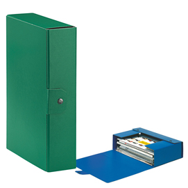 Scatola progetto c28 25x35cm dorso 8 verde esselte