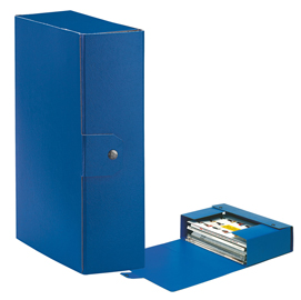 Scatola progetto c30 25x35cm dorso 10 blu esselte