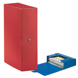 Scatola progetto c30 25x35cm dorso 10 rosso esselte