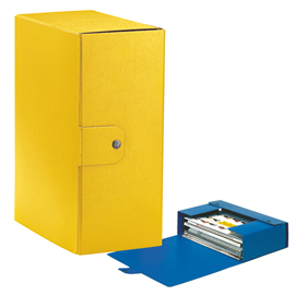 Scatola progetto c35 25x35cm dorso 15 giallo esselte