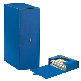 Scatola progetto c32 25x35cm dorso 12 blu esselte