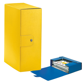 Scatola progetto c32 25x35cm dorso 12 giallo esselte