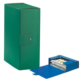 Scatola progetto c32 25x35cm dorso 12 verde esselte